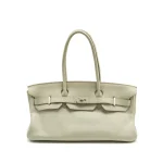 Hermès Shoulder Birkin Gris Perle Clemence Dupes | Replica