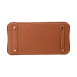 High-End Hermès Inspired - Birkin 30 Gold Togo Gold HW Bottom