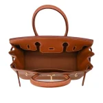 High-End Hermès Inspired - Birkin 30 Gold Togo Gold HW Interior