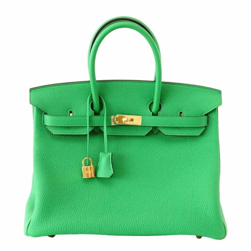 High-End Hermès Inspired - Birkin 35 Bambou Epsom Gold HW