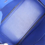High-End Hermès Inspired - Birkin 35 Bleu Electrique Togo Gold HW Interior