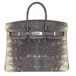 Mirror Quality Hermès Replicas - Birkin 25 Ombre Lizard Palladium