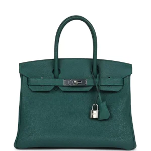 Mirror Quality Hermès Replicas – Birkin 30 Malachite Togo