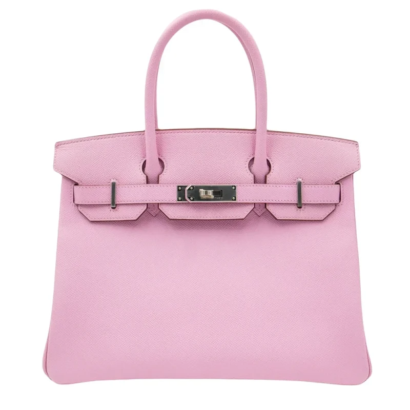 Mirror Quality Hermès Replicas – Birkin 30 Mauve Sylvestre Epsom Palladium HW - Premium Alternative