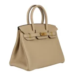 Mirror Quality Hermès Replicas - Birkin 30 Trench Togo Gold HW Side1