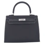 Mirror Quality Hermès Replicas - Kelly 25 Sellier HSS Black Chevre Brushed Gold HW