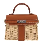 Mirror Quality Hermès Replicas - Kelly Mini Picnic Gold Swift Palladium HW Front Mirror Quality Hermès Replicas - Kelly Mini Picnic Gold Swift Palladium HW