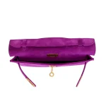 Mirror Quality Hermès Replicas - Kelly Pochette Doblis Ultraviolet Suede Gold HW Interior