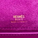 Mirror Quality Hermès Replicas - Kelly Pochette Doblis Ultraviolet Suede Gold HW Logo