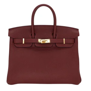 Premium Hermès Replica - Birkin 25 Rouge H Togo Gold HW