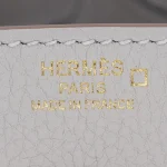 Premium Hermès Replica - Birkin 25 Touch Gris Perle Matte AlligatorTogo Gold HW Logo
