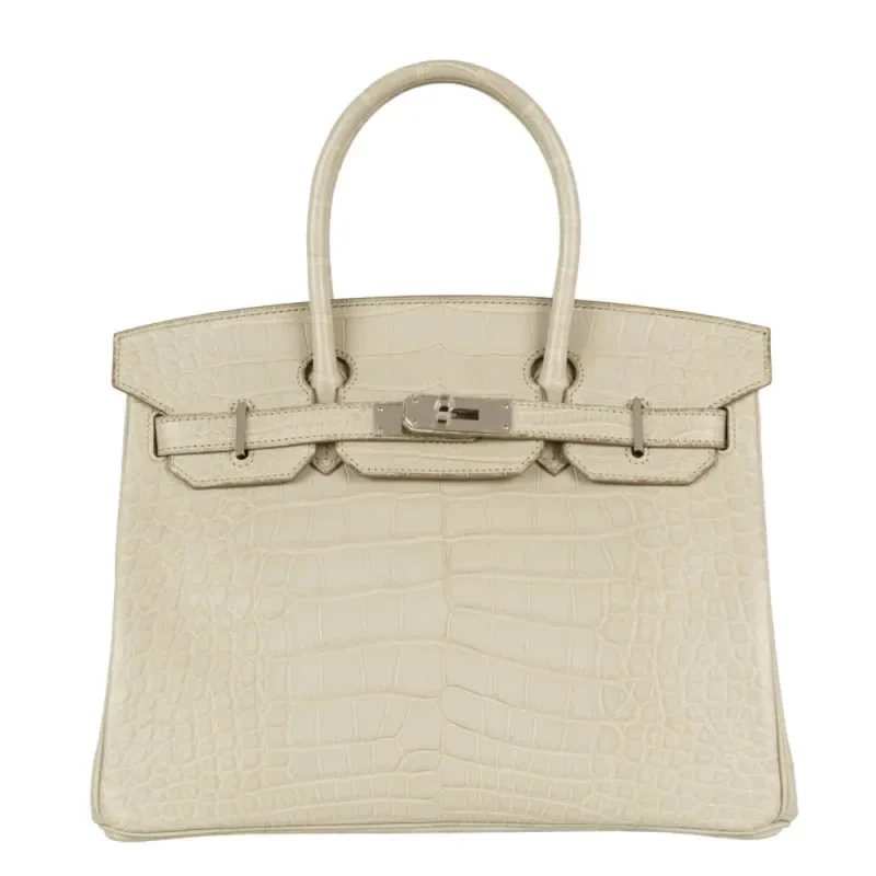 Premium Hermès Replica | Birkin 30 Beton Matte Alligator