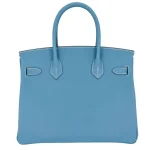 Premium Hermès Replica - Birkin 30 Bleu Jean Epsom Gold HW Back
