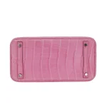 Premium Hermès Replica - Birkin 30 Bubblegum Matte Alligator Palladium HW Bottom