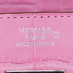 Premium Hermès Replica - Birkin 30 Bubblegum Matte Alligator Palladium HW Logo