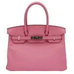 Premium Hermès Replica - Birkin 30 Bubblegum Swift Palladium HW