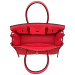 Premium Hermès Replica - Birkin 30 Rose Texas Clemence Palladium HW Interior