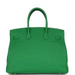 Premium Hermès Replica - Birkin 35 Bambou Togo Gold HW Back