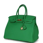 Premium Hermès Replica - Birkin 35 Bambou Togo Gold HW Side2