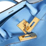 Premium Hermès Replica - Birkin 35 Bleu Paradis Epsom Gold HW Logo