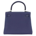 Premium Hermès Replica - Kelly 25 Retourne Bleu Navy Togo Palladium HW Back