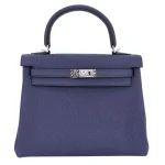 Premium Hermès Replica - Kelly 25 Retourne Bleu Navy Togo Palladium HW Front Premium Hermès Replica - Kelly 25 Retourne Bleu Navy Togo Palladium HW