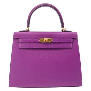 Premium Hermès Replica - Kelly 25 Sellier Anemone Epsom Gold HW