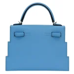 Premium Hermès Replica - Kelly Doll Picto Celeste Epsom Palladium HW back