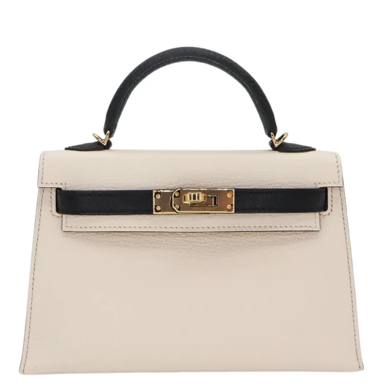 Premium Hermès Replica - Kelly II Sellier Mini Nata/Black
